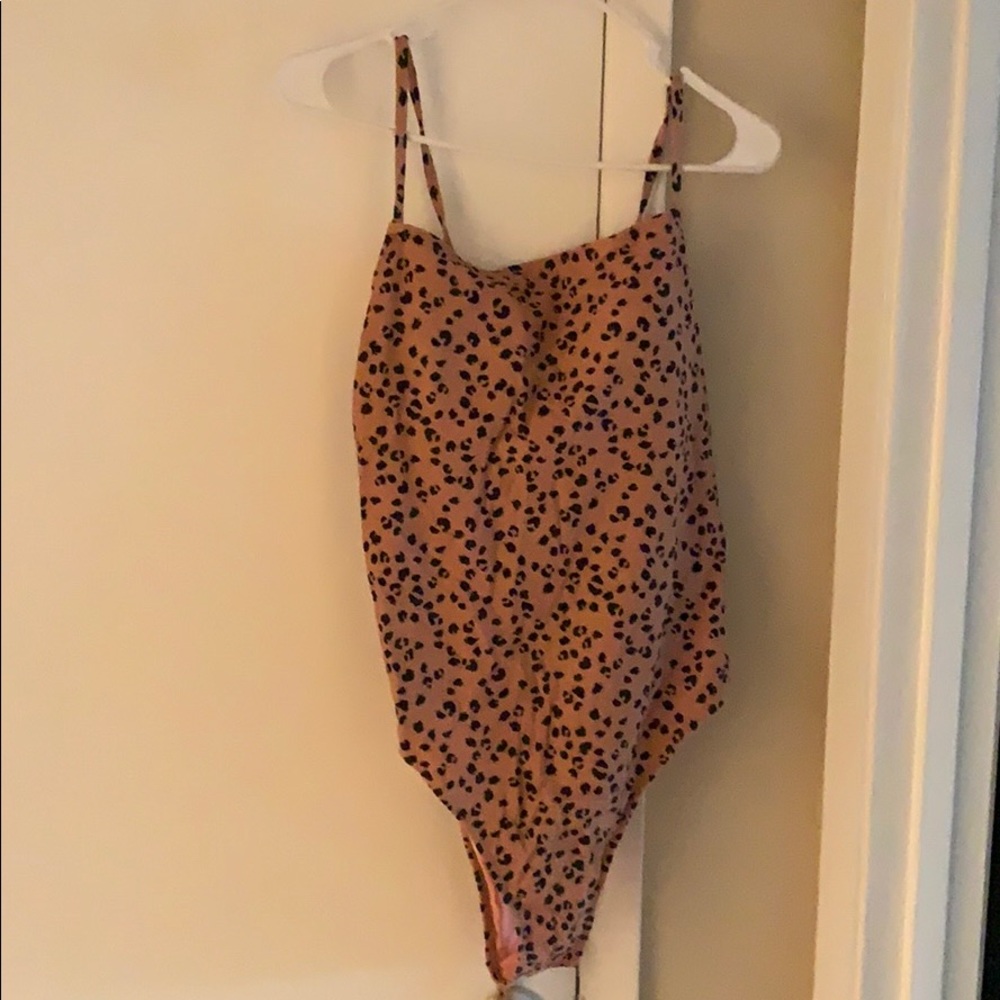 Animal print one piece